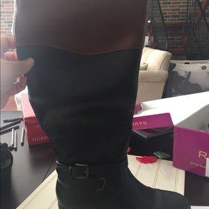 Black and Tan rampage leather boots